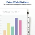 thumbnail image 2 of Avery Extra-Wide Big Tab Dividers, 8-Tab, Clear, 6 Sets (11254), 2 of 9