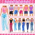 thumbnail image 4 of 47 PCS Doll Clothes and Accessories 3 PCS Wedding Gowns 3 Tops 3 Pants 3 PCS Fashion Dresses 2 Sets Swimsuits Bikini 6 Braces Skirt, 10 Hangers 14 Shoes and 6 Accessories Toys for 11.5 inch Doll, 4 of 5