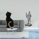 thumbnail image 2 of Figura de escritorio, estatua de gato, estatua de caballero, figura decorativa, pieza de arte coleccionable, material de resina, adecuada para oficina, 2 of 8