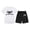 WH1, variant on REDARER Girl Short Sleeve Bow Print Comfy Round Neck T Shirt and Shorts Sets,6-7 Years