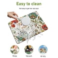 Bohemia Flowers Soft Diatomaceous Earth Mat, Color Vintage Pesley ...