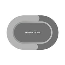 Beautynvta Bath Mats for Bathroom, Non-Slip Quick Drying Bathroom Mat, Soft Super Absorbent Bath Mat for Bathroom Floor, Kitchen Sink, Shower Room, Gray