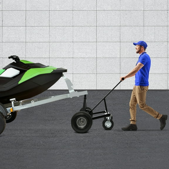 ChicHomey Strong Adjustable Trailer Dolly, 1500 lbs Capacity, Non-slip Handle, Easy Mobility for Safe Cargo Handling and Effortless Transport