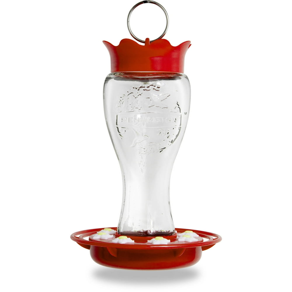 Pennington Glass Hummingbird Feeder, 16 oz Nectar Capacity Walmart