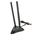 thumbnail image 1 of Dual Extension Antenna, 2.4GHz 5.8GHz Dual Band WIFI Antenna With Magnetic Stand Base Multi Dimensional Rotation  For Office, 1 of 8