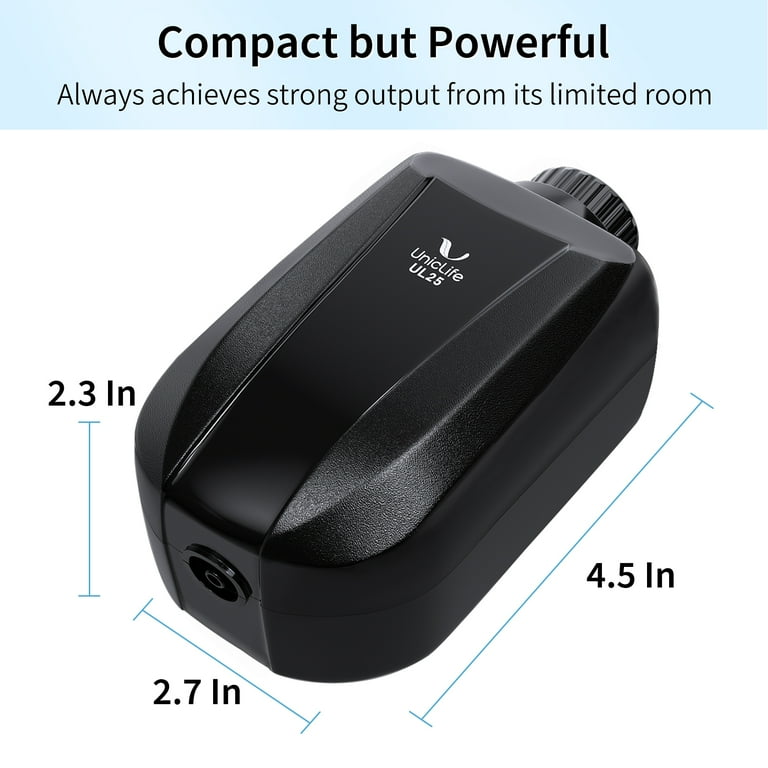 Uniclife Aquarium Adjustable Air Pump Single L/min W Fish