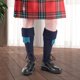 thumbnail image 4 of Calcetines estilo kilt estilo Piper lavables a máquina de Claymore Imports. Los mejores calcetines escoceses para hombre (azul marino, talla extra pequeña = juvenil)., 4 of 6