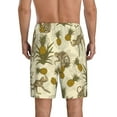 thumbnail image 3 of Fotbe Monkeys and Pinealpples Pajama Shorts for Men, Men's Pajama Bottoms, Sleepwear,Short Pajama Pants-Large, 3 of 9