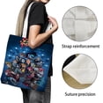 thumbnail image 3 of Scott Pilgrim Bolso de tela con estampado de lienzo para mujer, bolsa de compras reutilizable y estética, con cremallera interior, regalo para mujer,38*45cm., 3 of 6