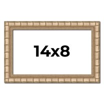 14x8 Frame Silver Real Wood Picture Frame Width 1.5 inches | Interior Frame Depth 0.5 inches |