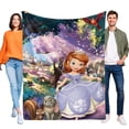 thumbnail image 1 of Sofía la Princesa anti-pilling, suave, ligera, esponjosa y acogedora de lujo para hogar y cocina – Perfecta para niños y adultos,150X120cm, 1 of 6
