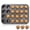 Black1, variant on 24 Cup Non-Stick Mini Muffin Pan, Carbon Steel Cupcake Baking Tray, Cupcake Pan for Mini Muffins, Cupcakes, Cookies