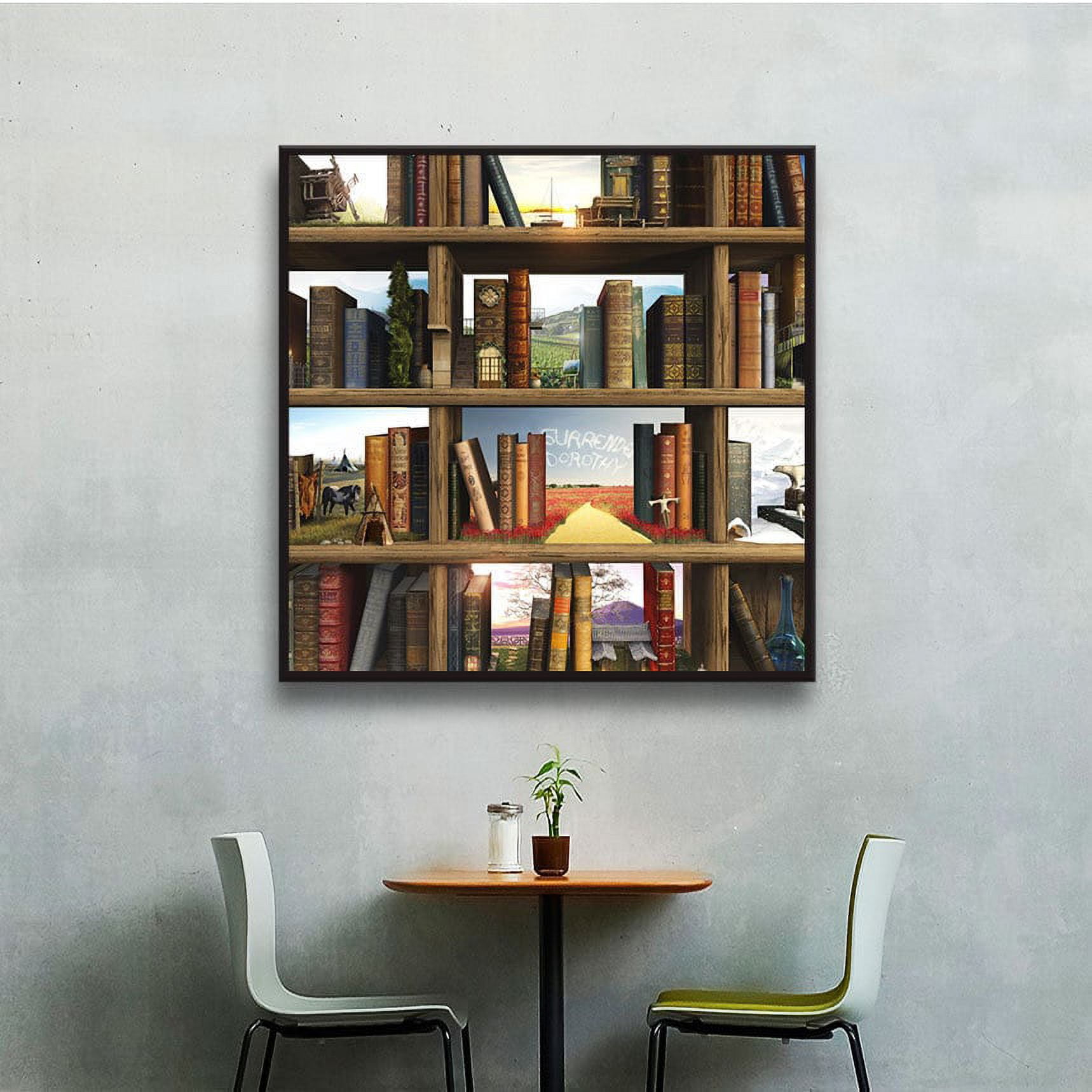 Cynthia Decker "Story World" Floater-Framed Gallery-Wrapped Canvas