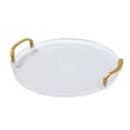 thumbnail image 5 of deevoka Serving Tray Food Round Tray with Handles for Restaurant Kitchens Living Room S, 5 of 9