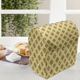 thumbnail image 3 of Retro Stand Mixer Cover, Old Fashioned Diamond Shapes with Inner Lines Sixties Style Rhombus Design, Kitchen Appliance Organizer Bag Cover with Pockets, 5 Quarts, Pale Yellow Amber, by Ambesonne, 3 of 4