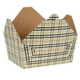 thumbnail image 6 of Restaurantware-Bio Tek 8.5 x 6.2 x 3.5 Inch Food Containers, 50 Durable Takeaway Boxes - Disposable, Sturdy, Plaid Paper 98 Ounce Takeout Boxes, Rectangle, For Takeouts And Delivery, Or Picnics, 6 of 11