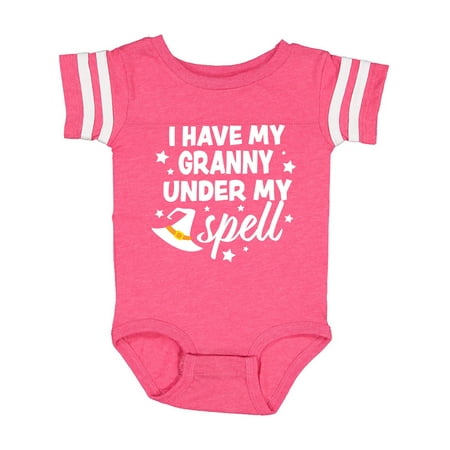 

Inktastic I Have My Granny Under My Spell with Cute Witch Hat Gift Baby Boy or Baby Girl Bodysuit