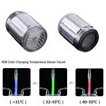 thumbnail image 3 of Led Faucet Temperature Sensitive Water Faucet Color Changing Faucet Household Water Stream Tap The Faucet(1pc, Silver), 3 of 5