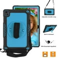 thumbnail image 2 of FIEWESEY for TCL TABMAX 10.4 Inch Tablet Case,Heavy-Duty Shockproof Kids Friendly Hybrid Rugged Protective Case for Nokia T20/Nokia T21/TCL Tab Pro 5G 9198S/VASTKING KingPad M10 Tablet(Black/Blue), 2 of 6