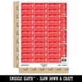 thumbnail image 2 of Artwork Do Not Bend Potted Plant Sticker Set - Red - Matte Finish - 1.5" Small, 2 of 7