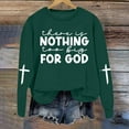 thumbnail image 4 of Wangmeiwg Women's Sweatshirts Women's Hoodies Sweatshirt Fashion Casual Round Neck God Letter Printed Apparel Green XL, 4 of 5