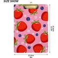 thumbnail image 3 of Coolnut 12"x9" Strawberry Clipboard A4 Size Standard Size Clipboards Decorative Clipboard with Low Profile Metal Clip for Office, School, Nurses, Students, 3 of 7