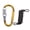 Golden, variant on Yammee Combination Locks, 3-Digit Heavy Duty Carabiner Clips, D-Shaped Code Lock for Bicycles Security Cable Lock, Outdoor Lock