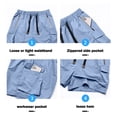 thumbnail image 5 of Garbnen Cargo Shorts Men Quick Dry Bermuda Shorts Men Drawstring Breathable Fitness Basketball Men's Athletic Shorts with Pockets Blue XXXL, 5 of 5