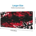 thumbnail image 3 of Abstract XL Large Gaming Mouse Pad with Stitched Edge, Non-Slip Big Long Extended Deskmat Desktop Makeup Mat, 31.5*11.8 in (Dark Black Abstract Flat Urban Street), 3 of 6