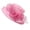 Pink, variant on CAIXIA Derby Hats for Women Vintage Organza Floral Tea Party Hats Church Hats Wide Brim Fascinator Derby Hats Sun Hats for Women Uv Protection