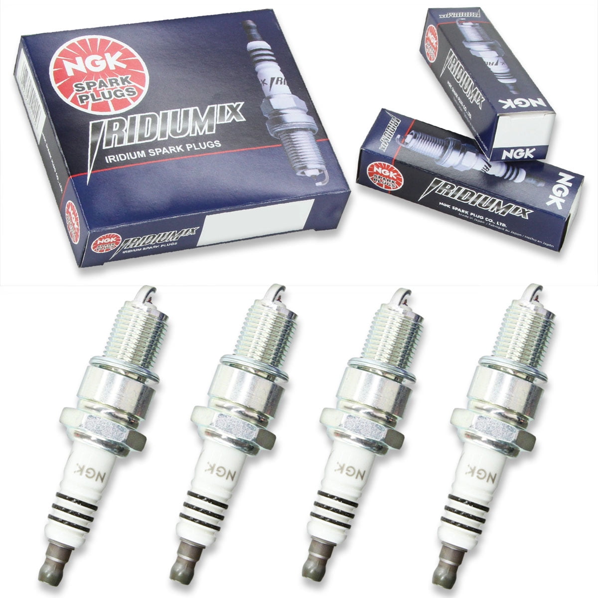 4 pc NGK 2115 Iridium IX Spark Plugs for 1765306 1UN3-18-110 32189-10 32323-91 32326-91 3322 3322-2 4219 4221 4708 5305 9007 9804 9804-2 99000-79K60-PR5 999-06910-X9-001 BY481-BPR5E EVS13S IW16