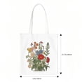 thumbnail image 3 of COMIO  Canvas Tote Bag Flowers Bible Shopping Bag Christian Gift Floral Tote Aesthetic Reusable Grocery Religious Bag, 3 of 5