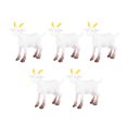 thumbnail image 4 of MasteelfCA 5PCS Simulation PVC Farm Animals Goats Lambs White Sheep Model Ornaments, 4 of 8