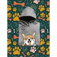 thumbnail image 7 of Japanese Style Corgi W Ramen Hoodie Men -Image by Shutterstock, Male XX-Large, 7 of 7
