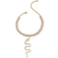 thumbnail image 1 of Tobilleras con diamantes de imitación y serpiente, estilo bohemio, para baile de graduación, para mujeres y niñas, JL093 (dorado), 1 of 5
