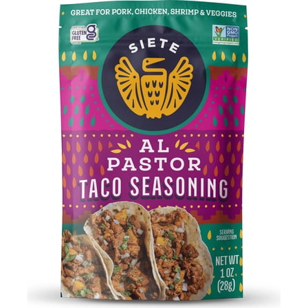 Pack Of 2 Siete Al Pastor Taco Seasoning, 1 oz (Package May Vary)