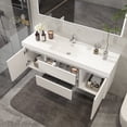 thumbnail image 3 of Vanity Art VA6048WL LED Lighted Wall Hung 48 in. Single Sink Bathroom Vanity with Resin Top, 3 of 9
