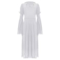 thumbnail image 4 of Hansber Girls Renaissance Queen Fancy Dress Up Cosplay Medieval Princess Party Club Dress White 10, 4 of 7