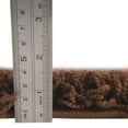 thumbnail image 6 of Unique Loom Solid Shag Collection Area Rug (2' 1" x 6' 5" Runner Chocolate Brown), 6 of 7