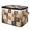 Multicolor 1, variant on ADECORIVY Funny Bear Storage Bin with Zipper Lid, Fabric Storage Baskets Boxes with Handles, Decorative Clothes Organizer Containers for Shelves, Wardrobe, Closet