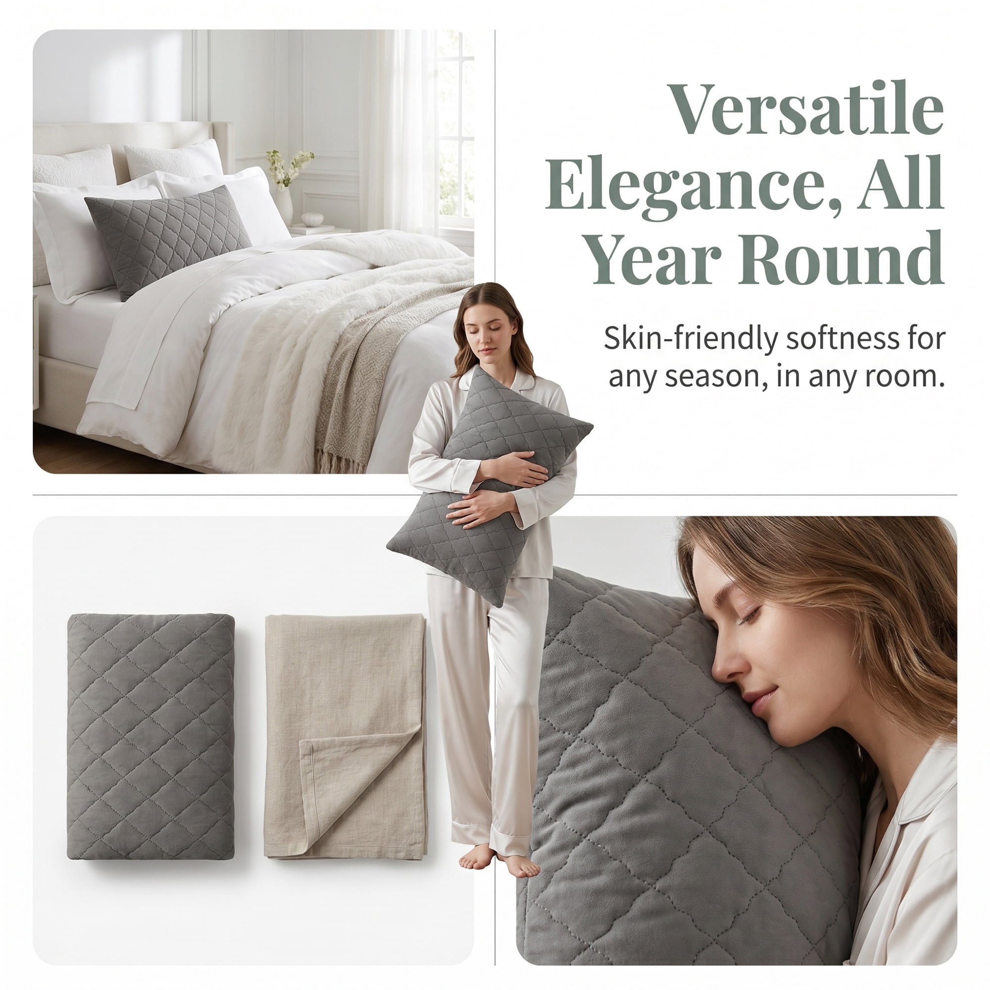 Unique Bargains Breathable Hypoallergenic Envelope Pillow Protectors King Dark Gray 20" x 35"