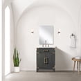 thumbnail image 3 of Laurel 24 in W x 18 in D Black Oak Single Bath Vanity Acrylic Countertop and 18 in Mirror, 3 of 3