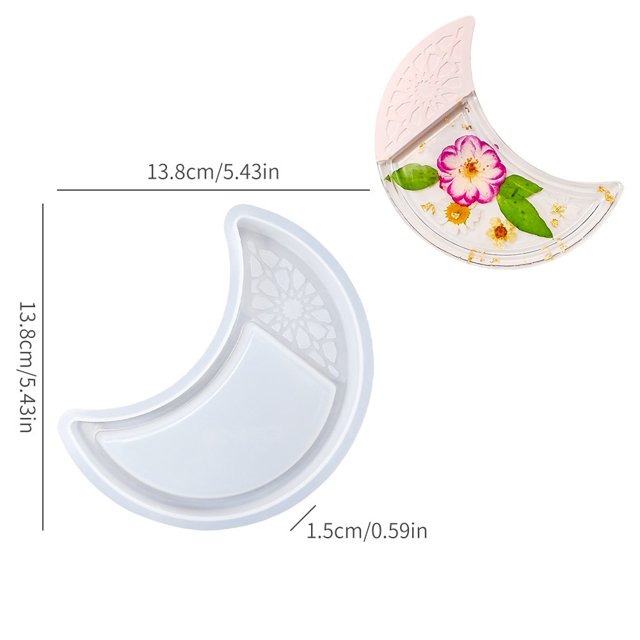 Molde de silicona for placas de patrón - Molde de adornos de almacenamiento de bandeja versátil