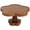 D, variant on Rustic Round Wood Cake Stands, Brown Cupcake Pedestal Stand, Dessert Display Riser Footed Wooden Cake Holder Tray Vintage Decorative Plate for Wedding Birthday Party Home Table Decor