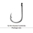 thumbnail image 4 of Advancent 100 piezas anzuelos de pesca anzuelo profesional para en exteriores 7 #, 100 piezas Type3 NO3 Advancent OD019628-05B, 4 of 6