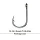 thumbnail image 5 of Naiovety 100 piezas anzuelos de pesca anzuelo profesional para en exteriores 7 #, 100 piezas Type3 NO3 Naiovety OD019628-05B, 5 of 6