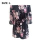 thumbnail image 2 of Vestido informal con hombros descubiertos y mangas acampanadas con estampado floral para mujer, L, 2 of 6