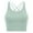 Green, variant on Womens Sports Bras Thin Shoulder Strap Shock-absorbing Running Fitness Bra Beautiful Back Sexy Yoga Gathering Sports Bra Bras for Women No Underwire HotPink L