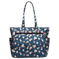 thumbnail image 1 of UKAP Ladies Handbag Large Capacity Tote Bag Multi Pockets Beach Bags Oxford Sports Purse Pink Snowflake, 1 of 2