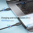 thumbnail image 3 of Methold Cable USB tipo C a USB C para S20 Mi 10 60W PD rápido Teléfono y Comunicación negro 1m, 3 of 6